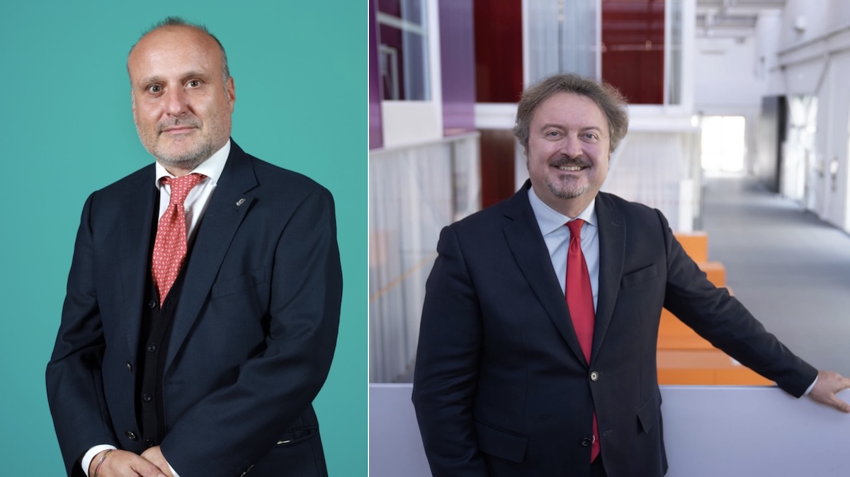 A sinistra Riccardo Piaggi, presidente di Agrofood BIC, e a destra Antonio Danieli, vicepresidente e direttore generale di Fondazione Golinelli e ceo di G-Factor